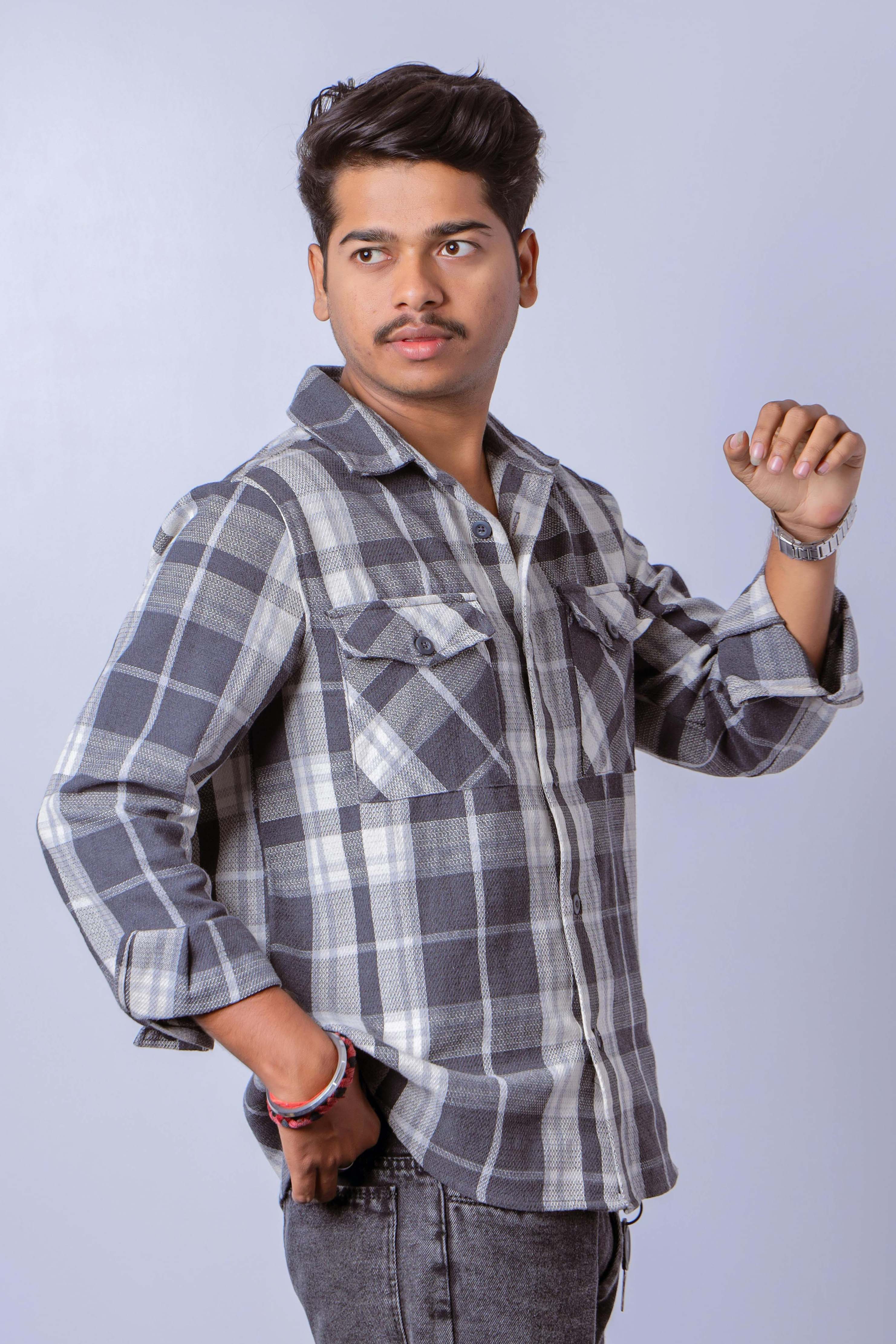B & W Checked Shirt